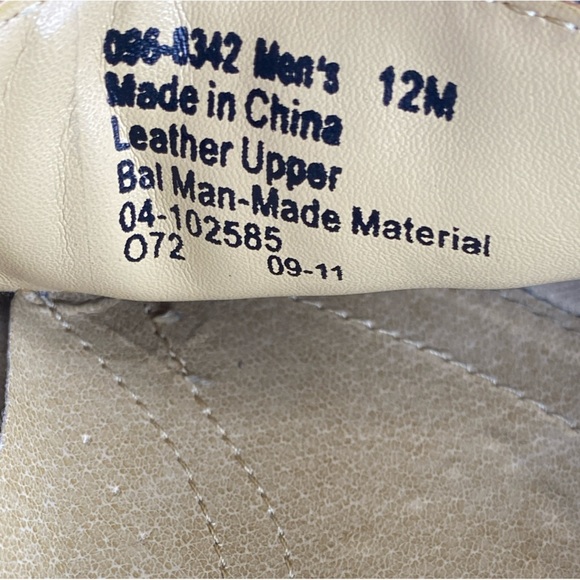 Chaps Chunky Sole Leather Tassel Loafers (Size:12M, Color:Cognac Brown/Black) - Picture 4 of 4